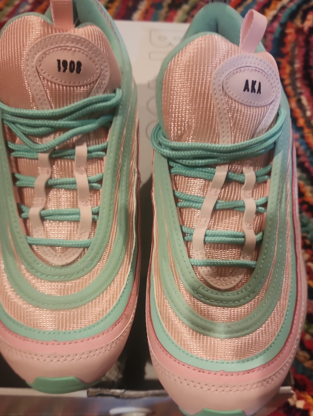 Women's AKA Pink & Mint Athletic Sneakers